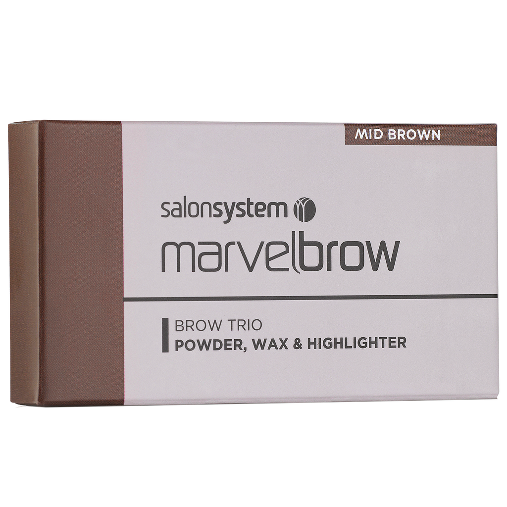 Marvelbrow Mid Brown Brow Trio Palette