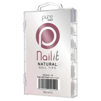 Natural Nail Tips 100 Mixed Pack - StatusSalonServices
