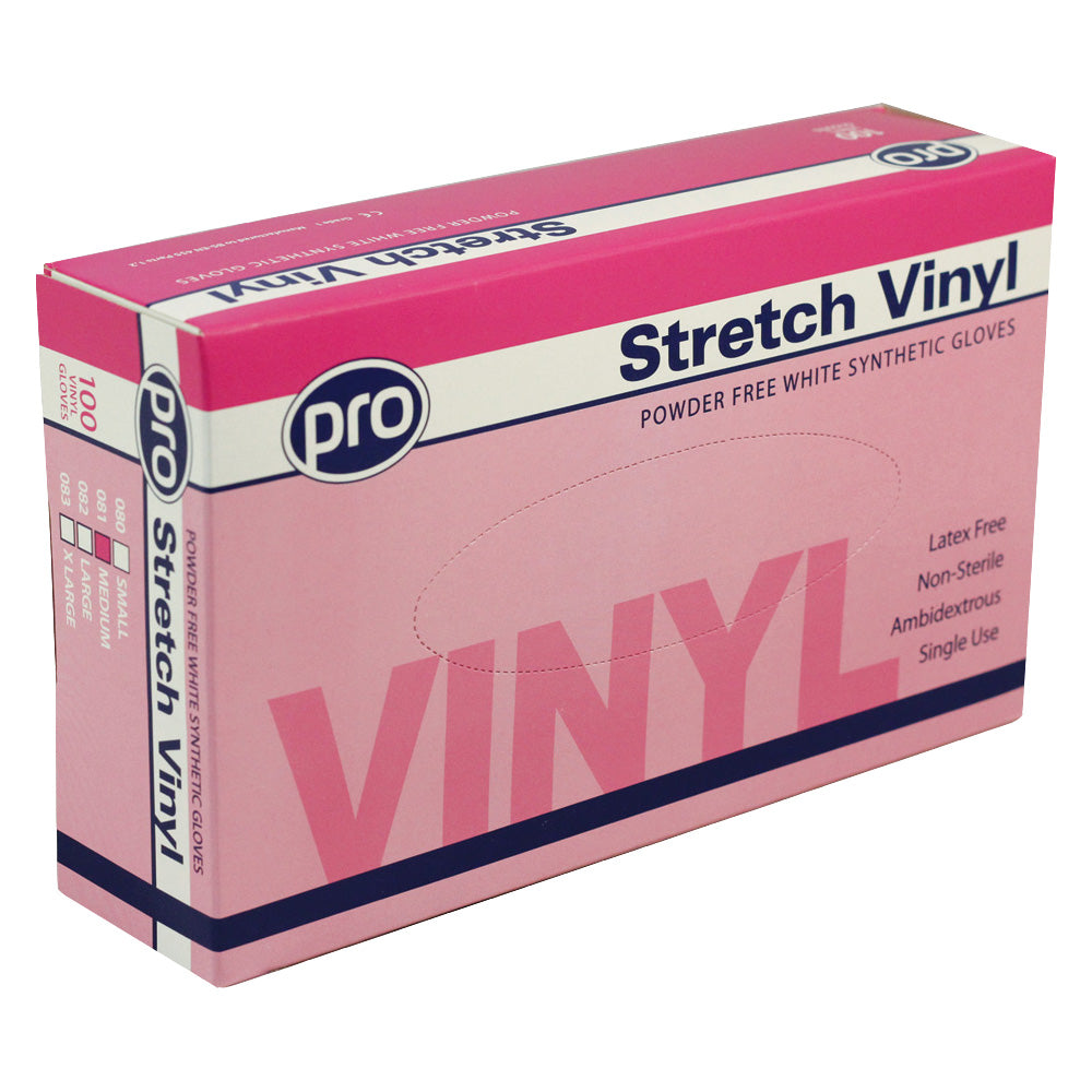 Stretch Vinyl Gloves - Small