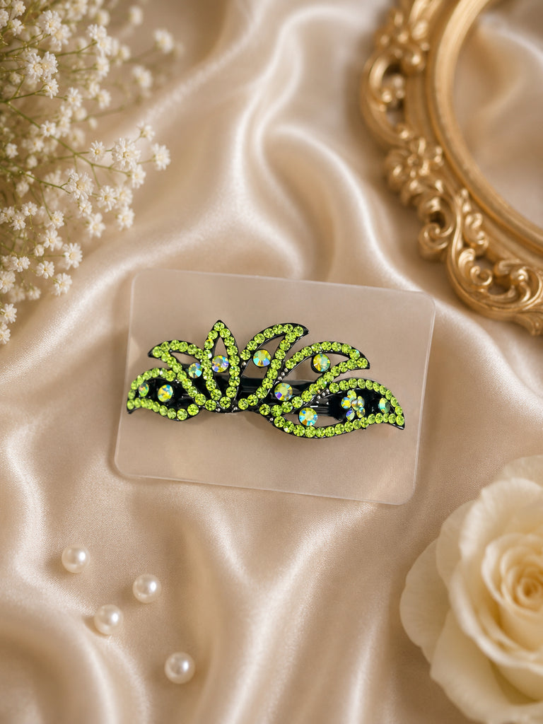 Green Wave Hair Clip