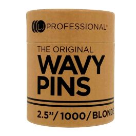 2.5"  Fine Wavy Hairpins Blonde x1000