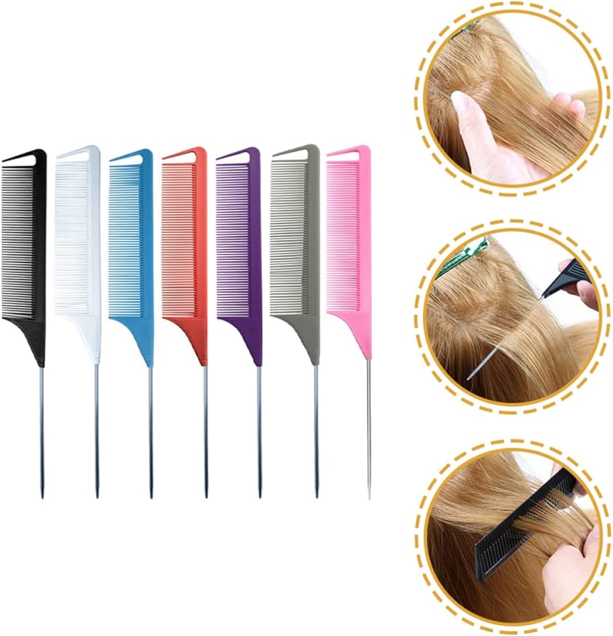 Pointed highlighting comb pink