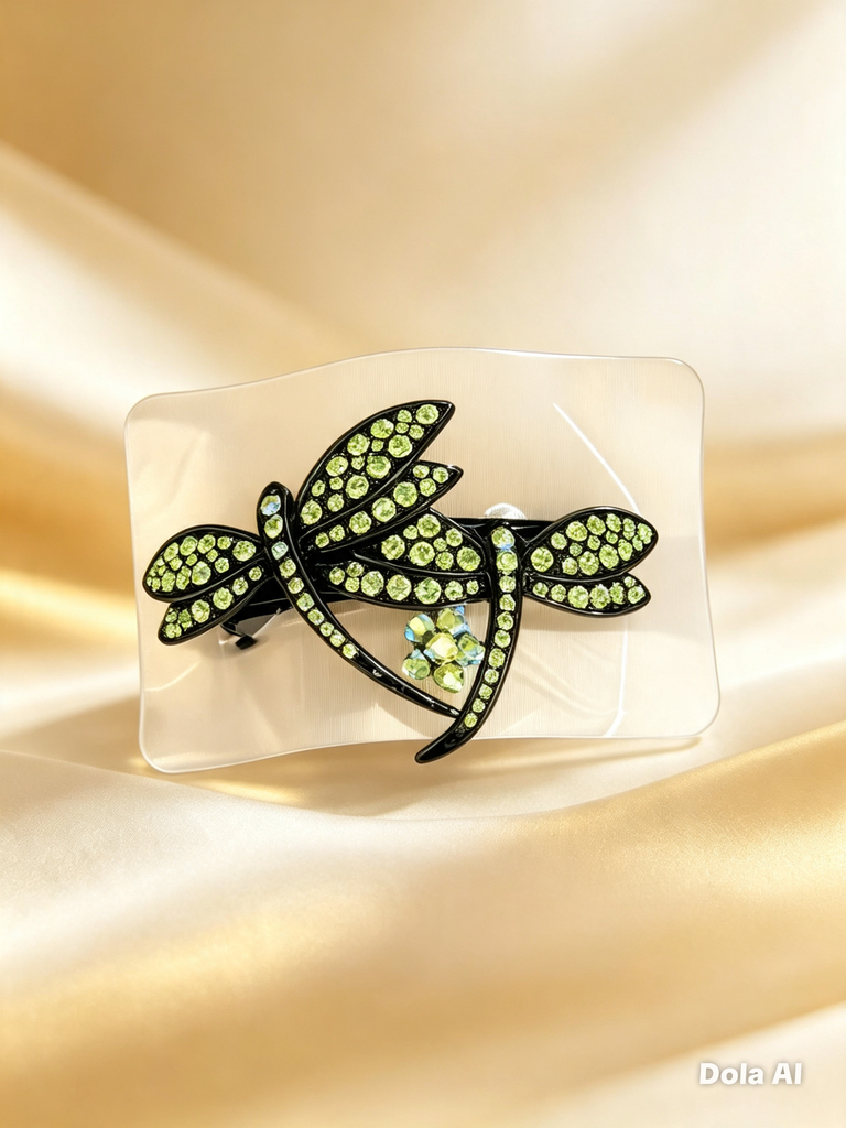 Dragonfly Hair Clip Green