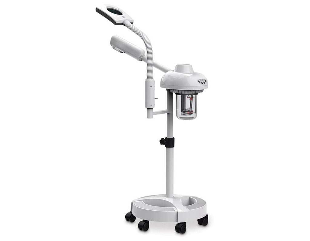 Skinmate 2 in 1 Steamer & Mag Lamp White