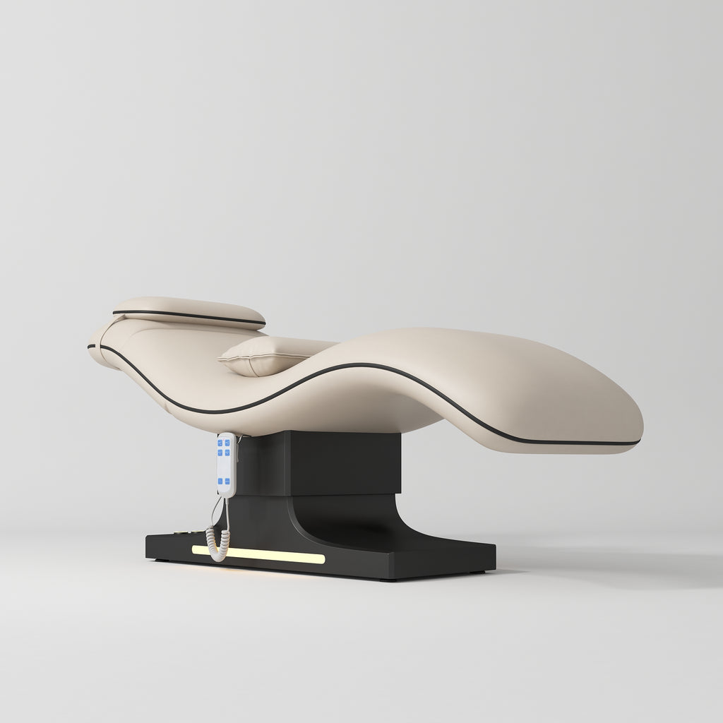 Skinmate Edge Beauty Bed - Beige - StatusSalonServices
