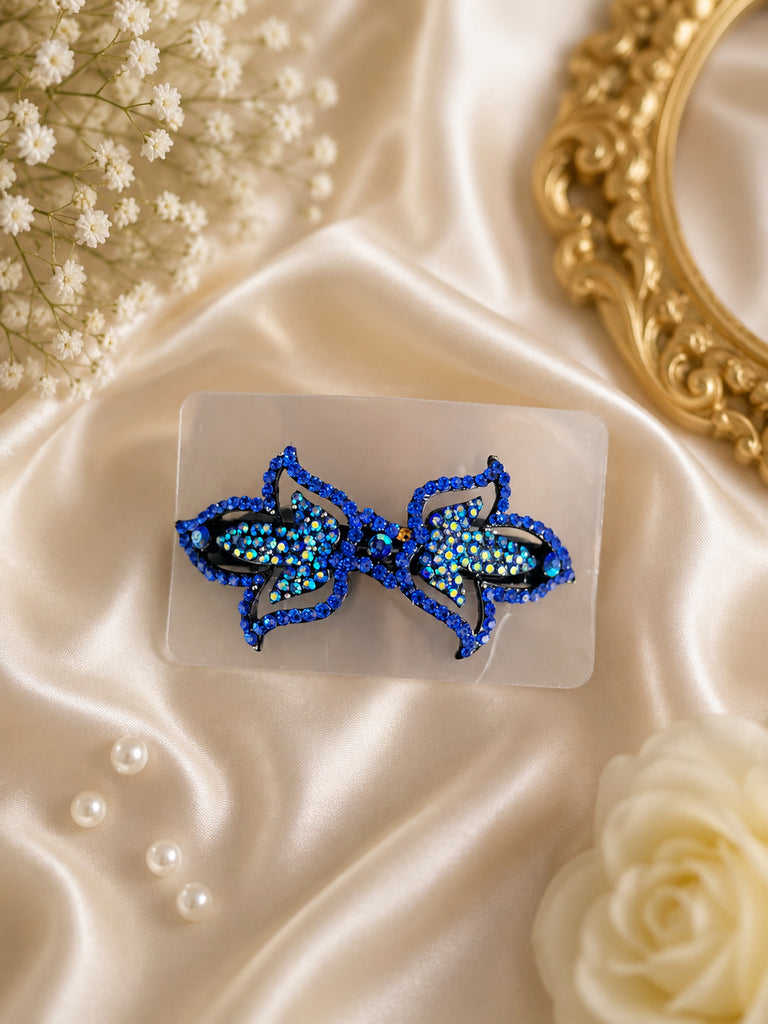 Blue Double Leaf Clip