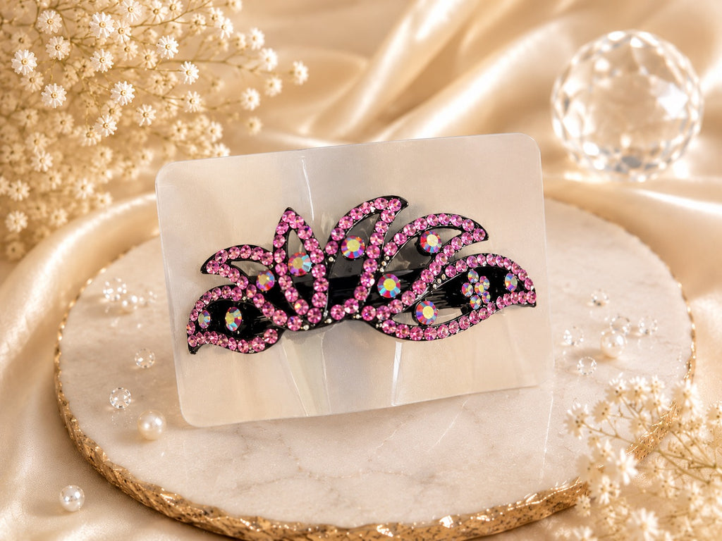 Fuchsia Wave Hair Clip