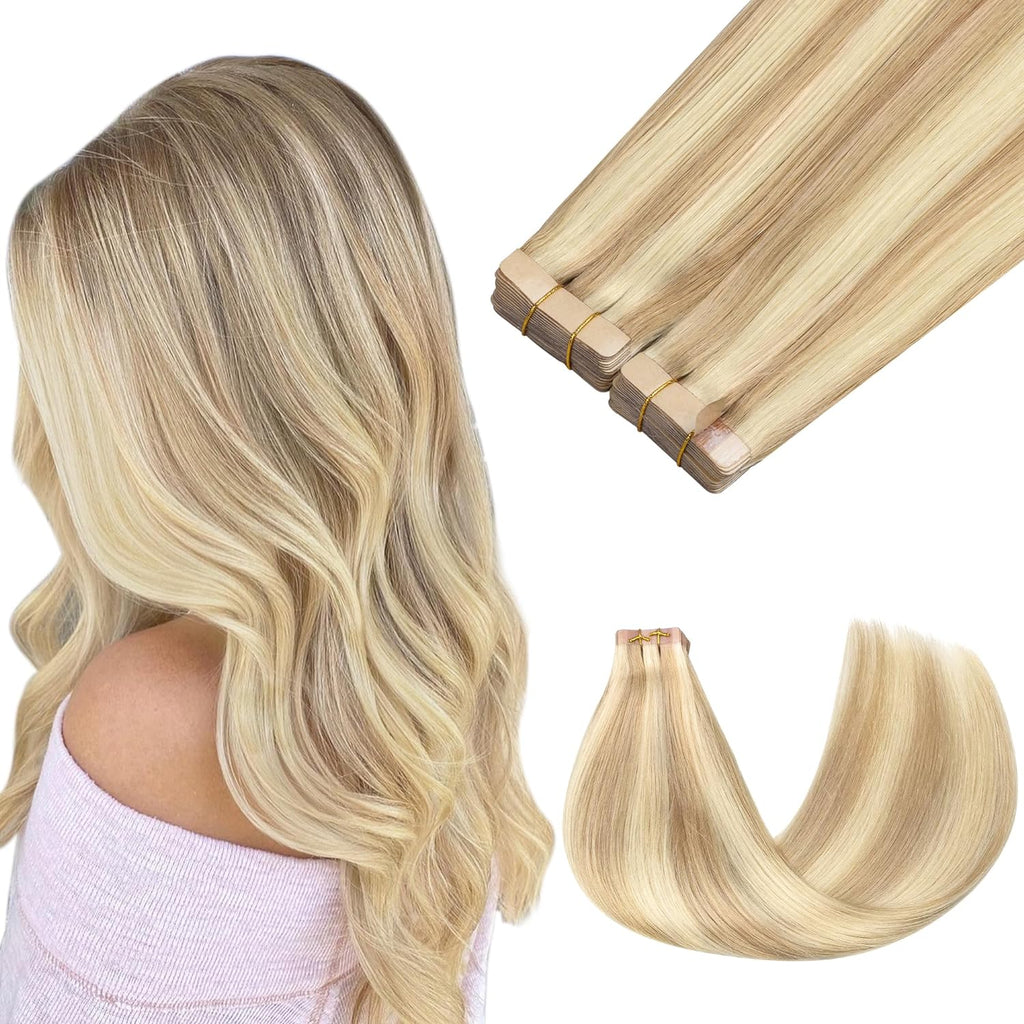 Art. Tape Hair Extensions #P18A/613A - 20"