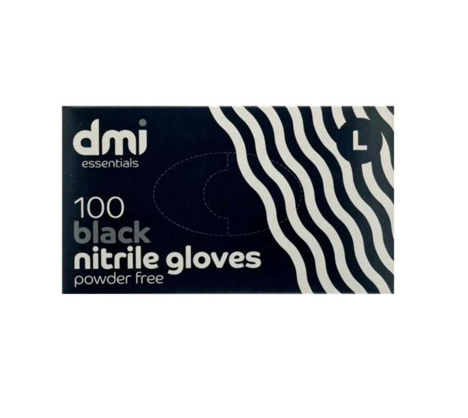 100 Black Large Gloves