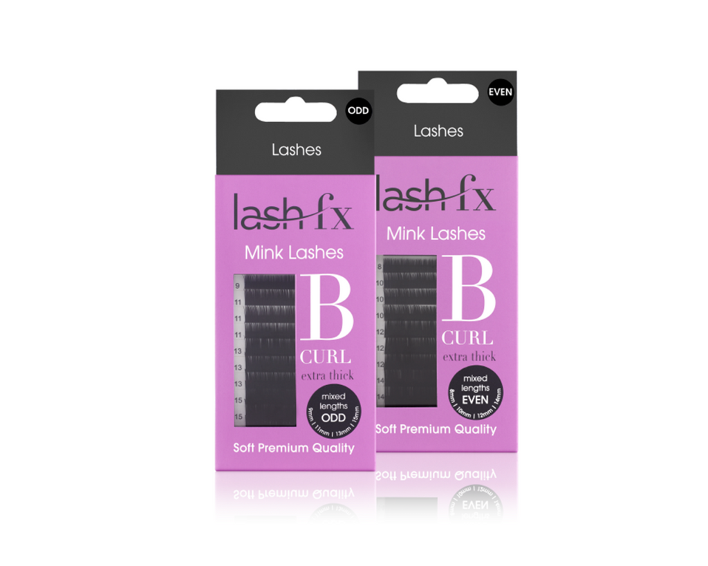 Lash FX Mink Lashes Tray (Even) B Curl, 0.20
