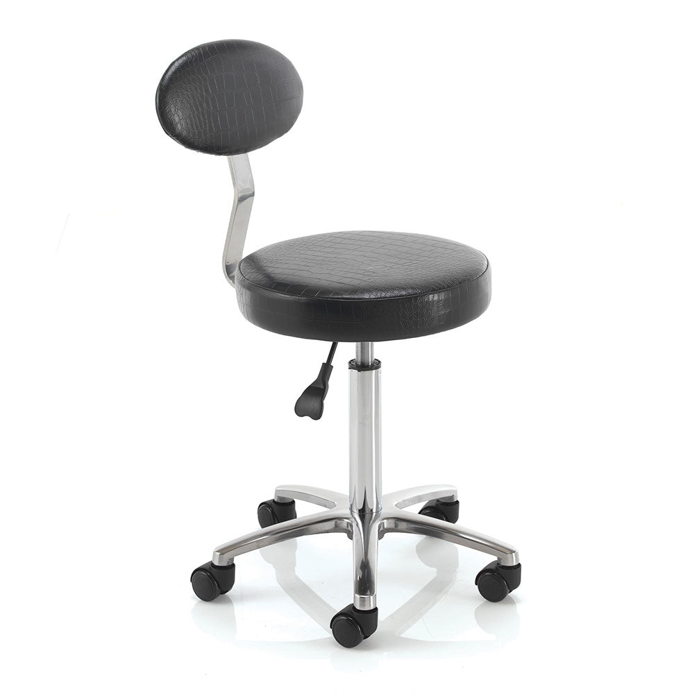 REM Cutting Therapist Stool with Backrest - StatusSalonServices